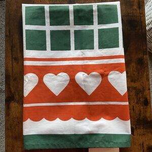 NWT Vintage 80’s Soviet OM Moodne Tekstiil Cotton Patterned Table Runner